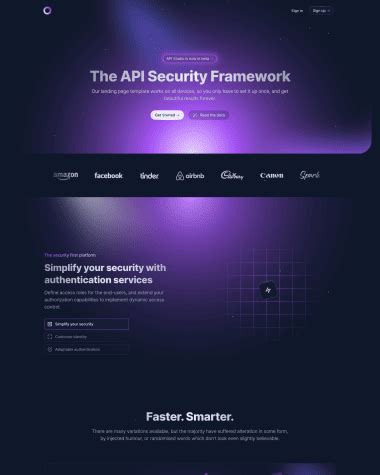 Example of Next.js Landing Page Template 1