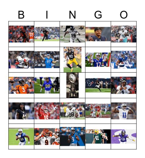 NFL Bingo Cards