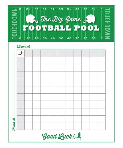 NFL Pick Em Pool Template PDF