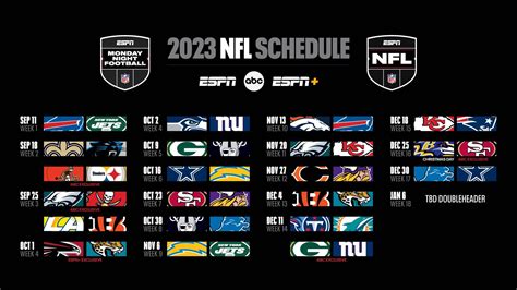 NFL Schedule 2023 Matchups