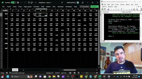 Example NFL Schedule Macro