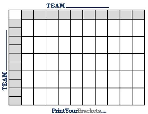 NFL Squares Pool Template Online