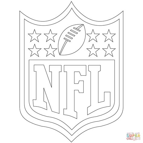 NFL Team Logo Coloring Pages for Kids