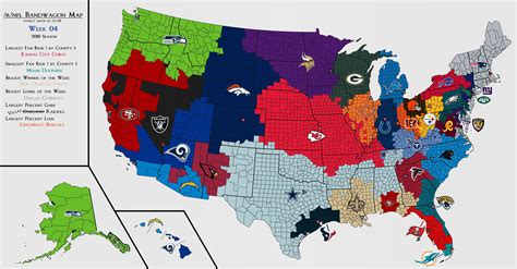 NFL Team Territories 3D