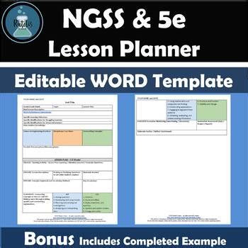 NGSS Template Math