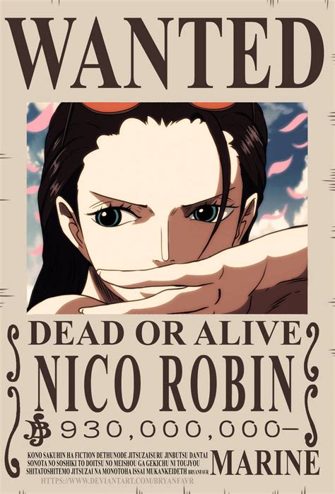 Nico Robin Wanted Poster