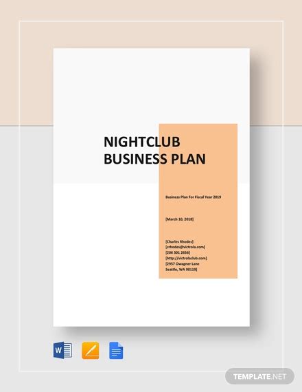 Nightclub Business Plan Sample