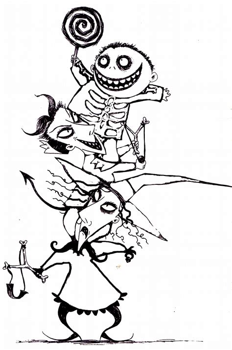 Nightmare Before Christmas Coloring Page