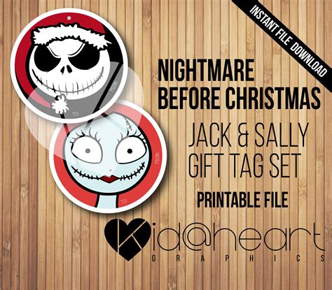 Nightmare Before Christmas Gift Tags