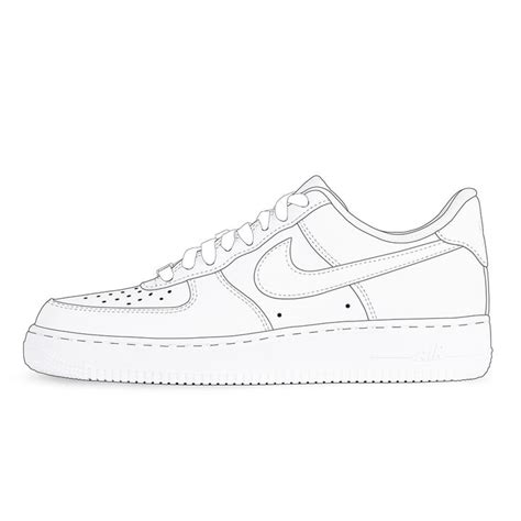 Nike Air Force 1 template design