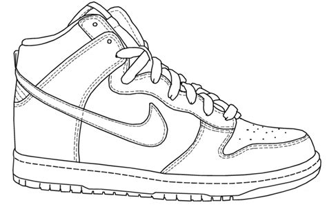 Nike Shoes Coloring Book Pages