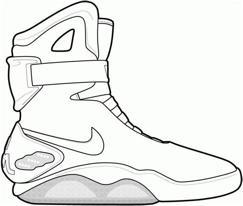 Nike Shoes Coloring Pages for Boys