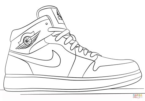 Nike Sneakers Coloring Pages