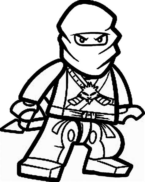 Ninja coloring pages for kids printable