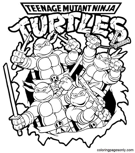 Ninja Coloring Pages Gallery 4