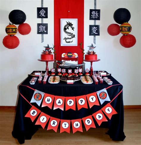 Ninja party decorations