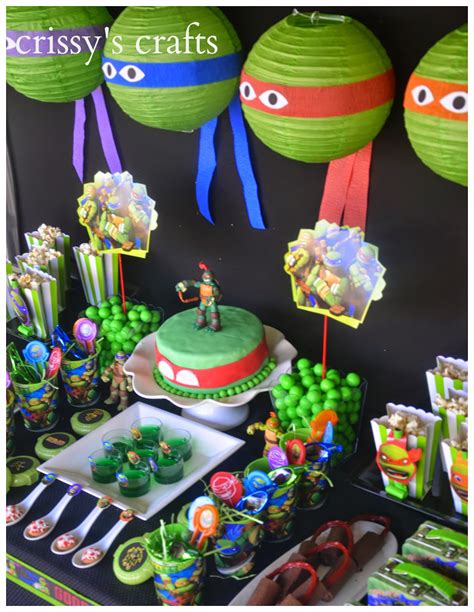 Ninja Turtle Birthday Party Crafts