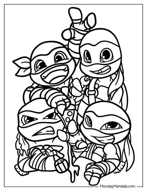 Ninja Turtle Coloring Page