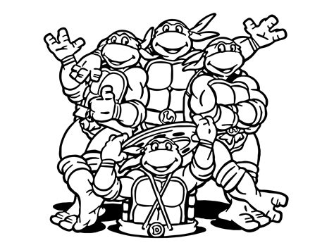 Ninja Turtles Coloring Pages Gallery 1