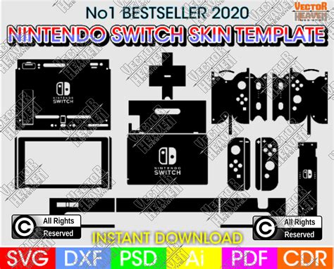 Nintendo Switch Skin Template 10