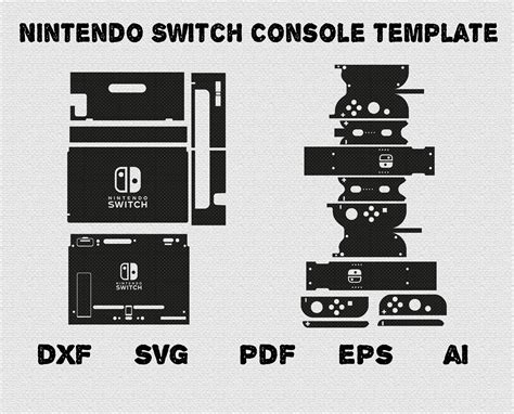 Nintendo Switch Skin Template Design