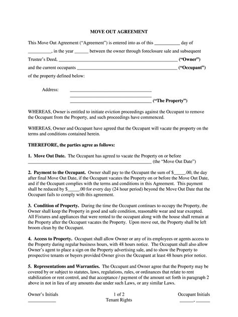 NJ Lease Agreement Template with Move-in/Move-out Procedures