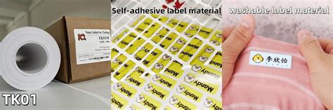 No-iron labels materials