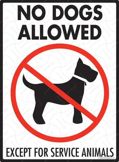 No Pets Allowed Except Service Animals Sign Gallery Image 9