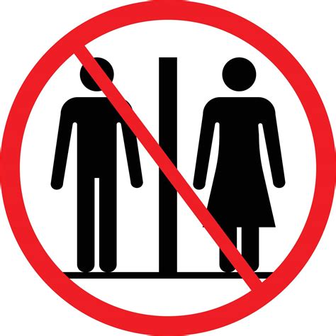 No Public Restroom Sign Template 6