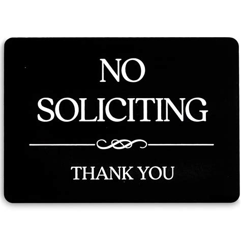 No Soliciting Sign Image 3