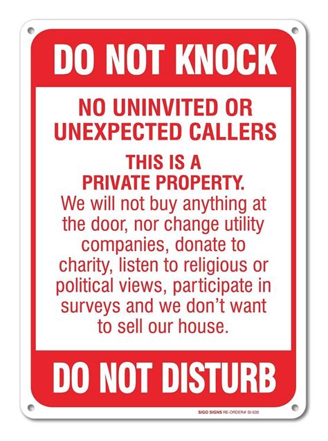 No Soliciting Sign Image 6