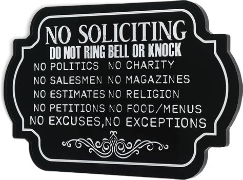 No Soliciting Sign Image 9