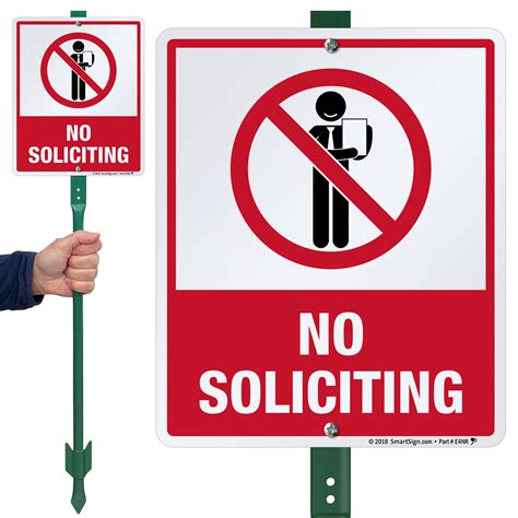 A funny no soliciting sign design