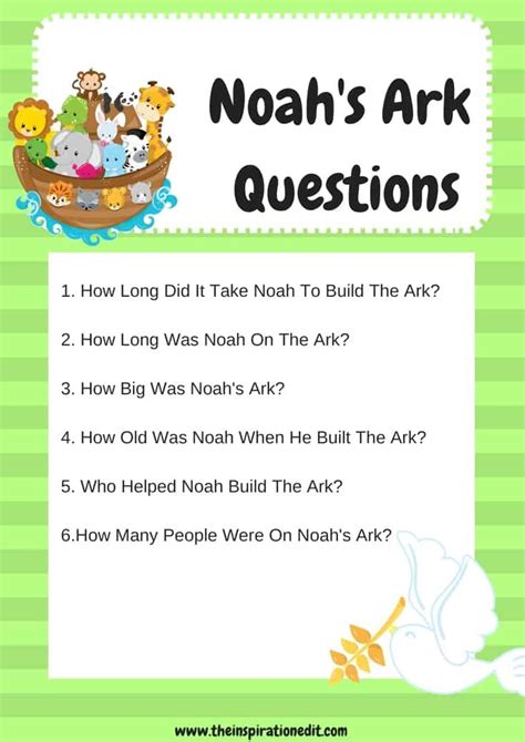 Noah's Ark activities for kids