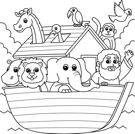 Noah's Ark Coloring Page