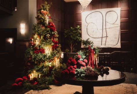 The NoMad Hotel's festive lobby