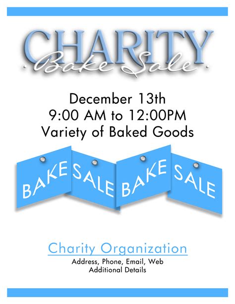 Non-profit bake sale with volunteers and customers