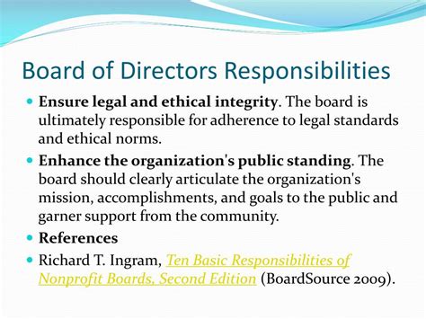 Board of Directors and Governance