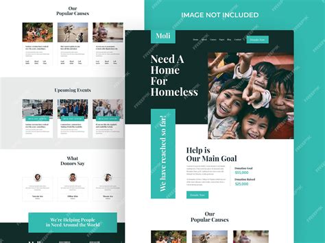 Non-Profit Landing Page Template