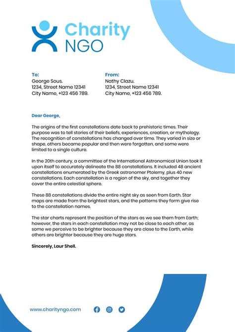 Non-Profit Letterhead Template 1