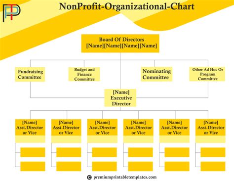 Example of a non-profit org chart