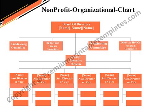 Non Profit Organizational Chart Templates Pdf