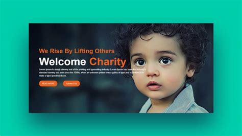 Non-profit website template