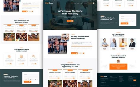 Non-profit website template