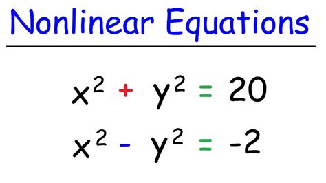 Nonlinear Equations Example