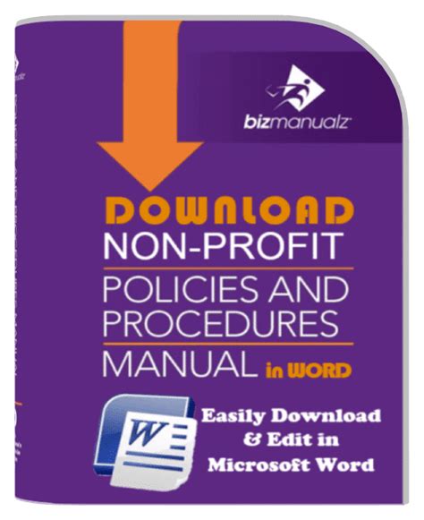 Nonprofit Policy and Procedure Manual Template Example 1