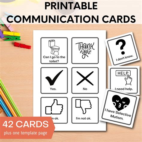 Nonverbal Communication Cards Activity