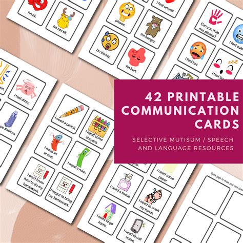 Printable Nonverbal Communication Cards