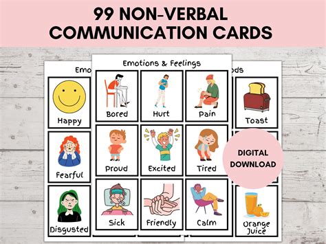 Symbolic Nonverbal Communication Cards