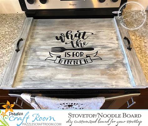 Noodle Board Template with a variety of snacks and decorations